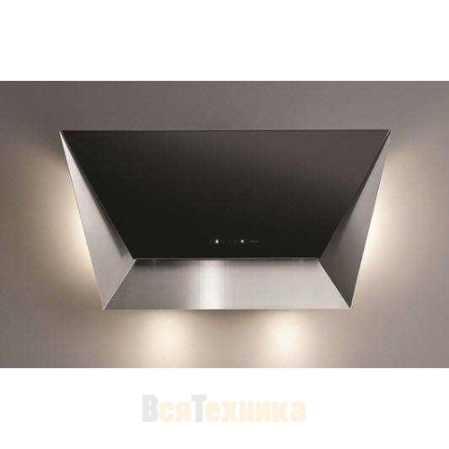 Вытяжка Falmec Design+ PRISMA 85 inox vetro nero (800)