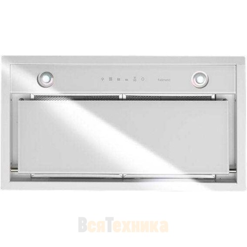 Вытяжка Falmec Design GRUPPO INCASSO MURANO 70 inox vetro bianco (800)