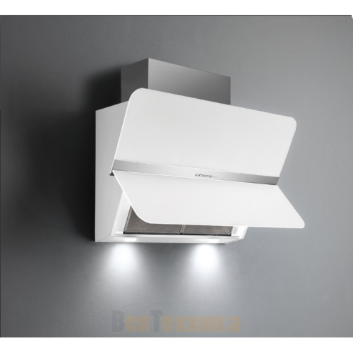 Вытяжка Falmec Silence FLIPPER NRS 85 inox vetro bianco (800)