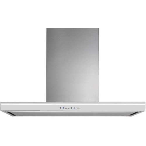 Вытяжка Falmec Silence LUMINA NRS isola 90 inox vetro bianco (800)