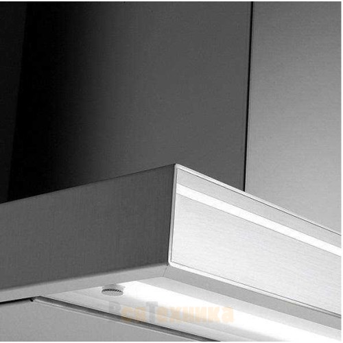 Вытяжка Falmec Silence LUMINA NRS isola 90 inox vetro bianco (800)