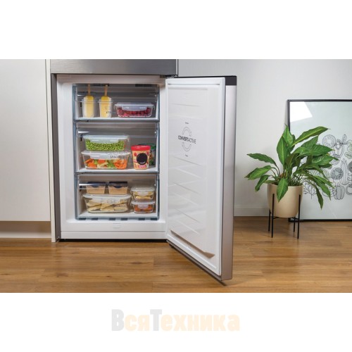 Отдельностоящий двухкамерный холодильник Gorenje NRKE62XL