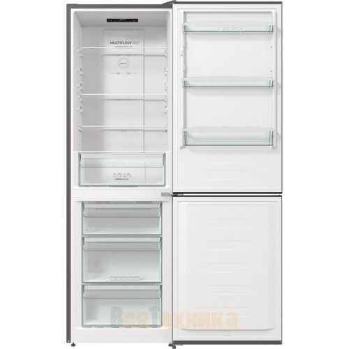 Отдельностоящий двухкамерный холодильник Gorenje NRKE62XL