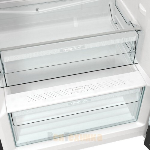 Отдельностоящий двухкамерный холодильник Gorenje OBRB615DBK