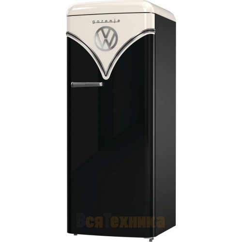 Отдельностоящий двухкамерный холодильник Gorenje OBRB615DBK