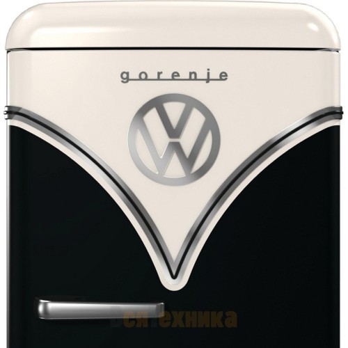 Отдельностоящий двухкамерный холодильник Gorenje OBRB615DBK