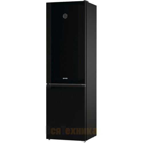 Отдельностоящий двухкамерный холодильник Gorenje NRK6201SYBK