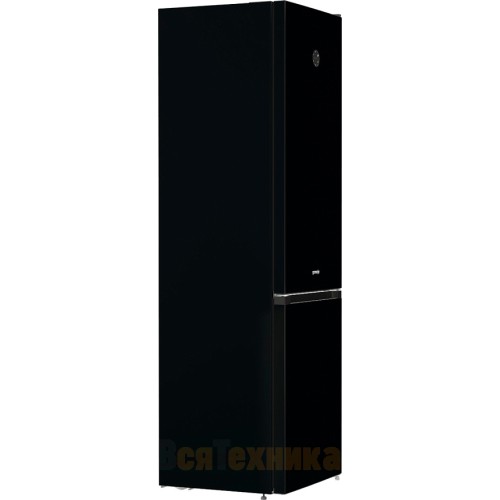 Отдельностоящий двухкамерный холодильник Gorenje NRK6201SYBK