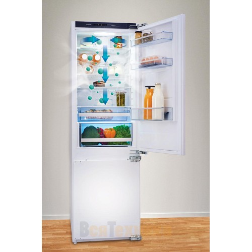 Встраиваемый двухкамерный холодильник Gorenje NRKI4182A1