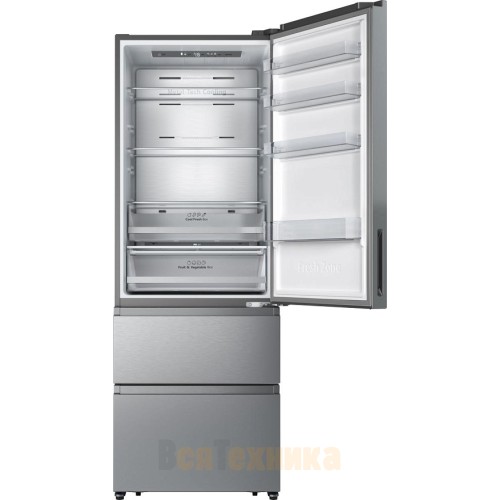 Отдельностоящий двухкамерный холодильник Gorenje NRM720FSXL4