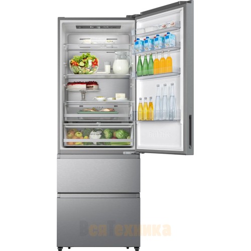 Отдельностоящий двухкамерный холодильник Gorenje NRM720FSXL4