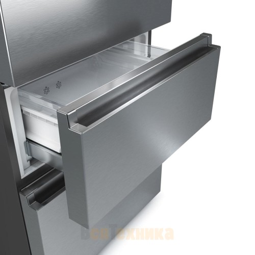 Отдельностоящий двухкамерный холодильник Gorenje NRM720FSXL4