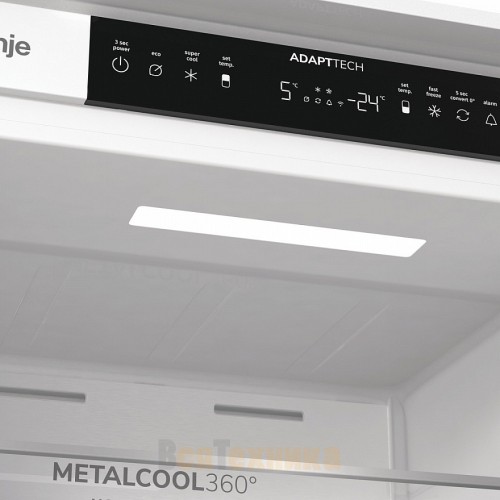 Встраиваемый двухкамерный холодильник Gorenje NRKI519E82WF