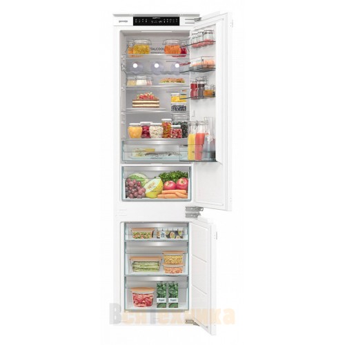 Встраиваемый двухкамерный холодильник Gorenje NRKI519E82WF