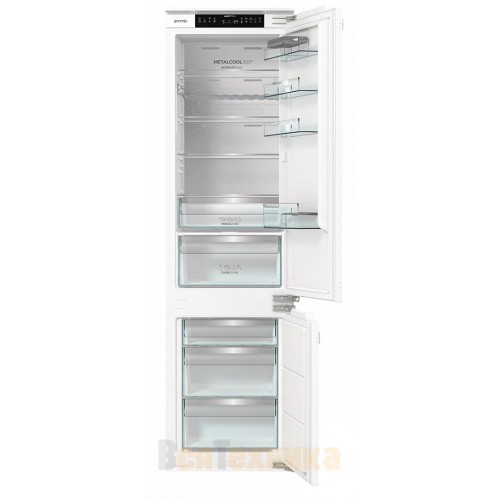 Встраиваемый двухкамерный холодильник Gorenje NRKI519E82WF