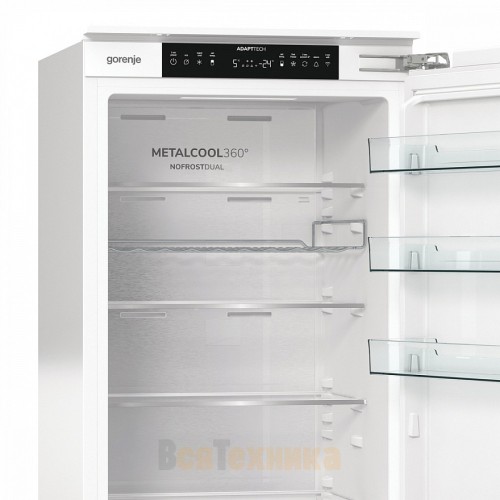 Встраиваемый двухкамерный холодильник Gorenje NRKI519E82WF
