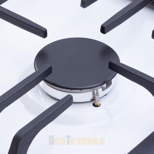 Газовая варочная панель HiSTORY HGE 640C FWH, белый