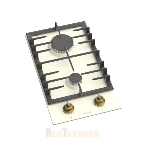 Газовая варочная панель HiSTORY HGE 320C RBG, бежевый