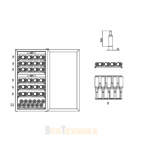 Винный шкаф CASO WineComfort 66