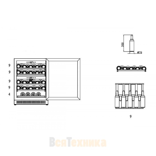 Винный шкаф CASO WineChef Pro 40