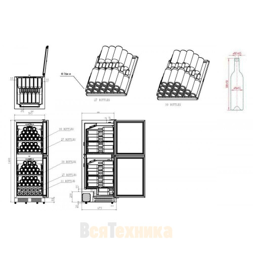 Винный шкаф CASO WineChef Pro 126-2D