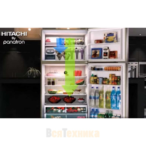 Холодильник Hitachi R-V 660 PUC7-1 BBK