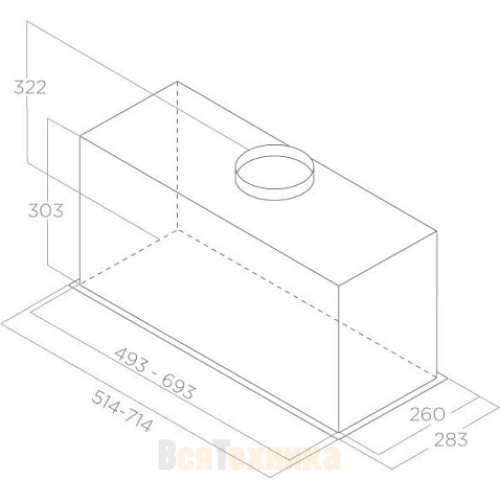 Вытяжка Elica LANE SENSOR IX/A/72