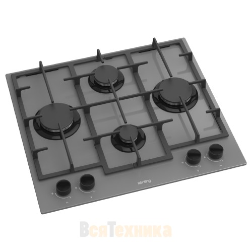 Газовая стеклянная варочная панель Korting HGG 6301 CGr