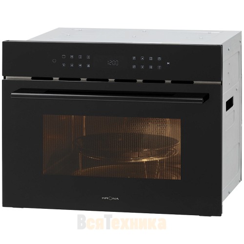 Встраиваемая микроволновая печь Krona ONYX 45H mw BL/BL