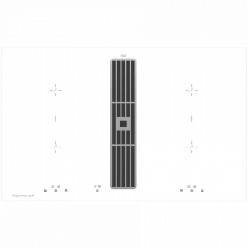Индукционная варочная панель с вытяжкой Kuppersbusch KMI 8500.0 WR