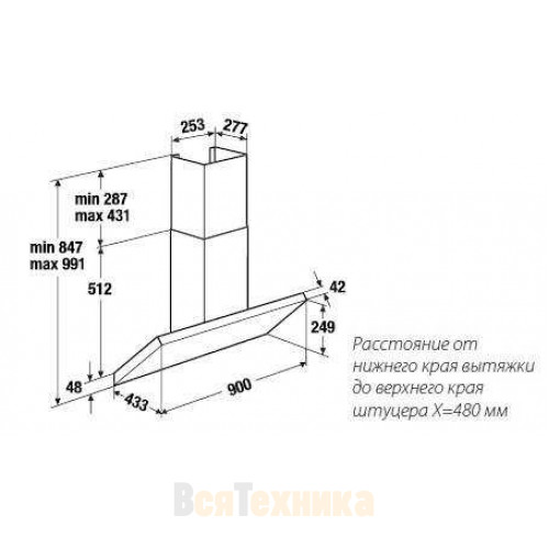 Вытяжка Kuppersbusch KD 9540.0 PW