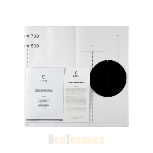 Вытяжка кухонная встраиваемая LEX GS BLOC GS 600 Grey