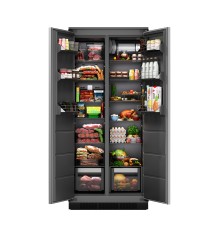 Холодильник двухкамерный встраиваемый LEX LBI400SB Grey