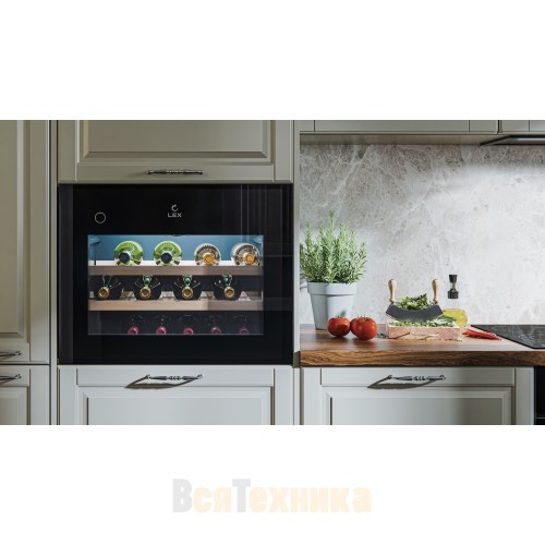 Винный шкаф встраиваемый LEX LWD6028BL PP