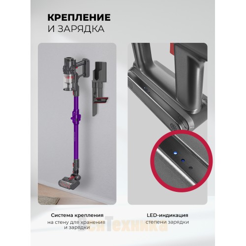 Пылесос беспроводной вертикальный LEX LXVCS 7072