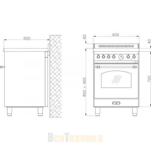 Газовая плита LOFRA RBI66MFT