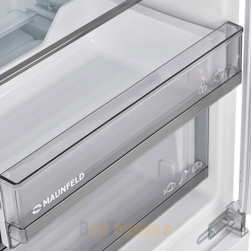 Встраиваемый холодильник Maunfeld MBF177NFWHGR Inverter