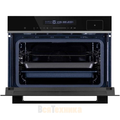 Компактный духовой шкаф с паром Maunfeld MCMO5016STGB