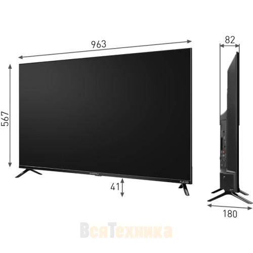 Телевизор Maunfeld MLT43FSD02, Full HD, Android TV, 43"