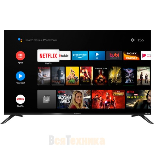 Телевизор Maunfeld MLT55USD02, 4K Ultra HD, Android TV, 55"