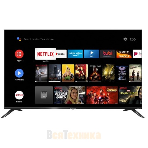 Телевизор Maunfeld MQT50USD03, QLED, 4K Ultra HD, Android TV