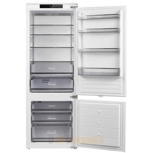 Встраиваемый холодильник Maunfeld MBF19369NFWGR Lux Inverter