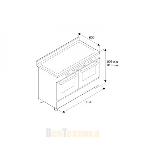 Варочный центр Bertazzoni HER126G2EAVT