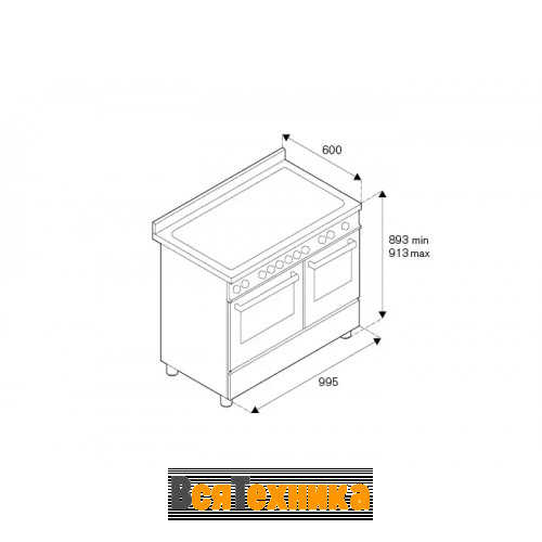 Варочный центр Bertazzoni MAS106L2EXT