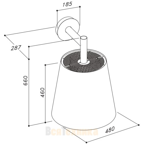 Настенная вытяжка Sirius SLT 105 APPLIQUE copper