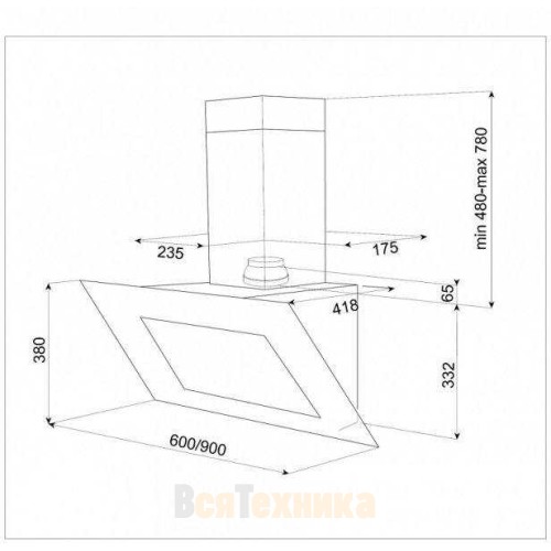 Вытяжка Teka DVT 650 White