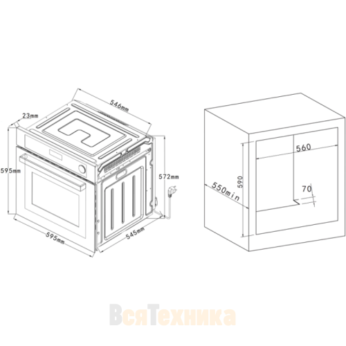 Духовой шкаф VARD VOS684SB