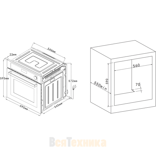 Духовой шкаф VARD VOP682B