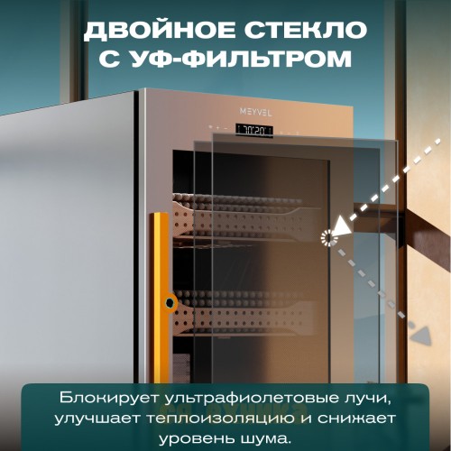 Хьюмидор шкаф Meyvel MC-200BK (PRO)