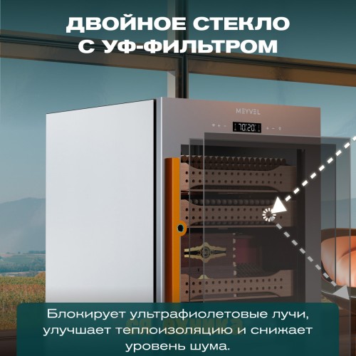 Хьюмидор шкаф Meyvel MC-120BK (PRO)